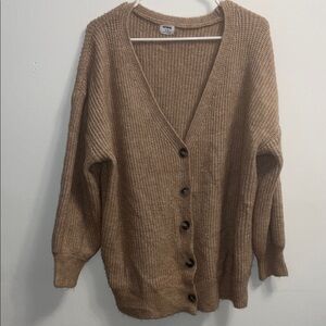 NWOT Cotton On Tan Women's Oversized Cardigan Size L